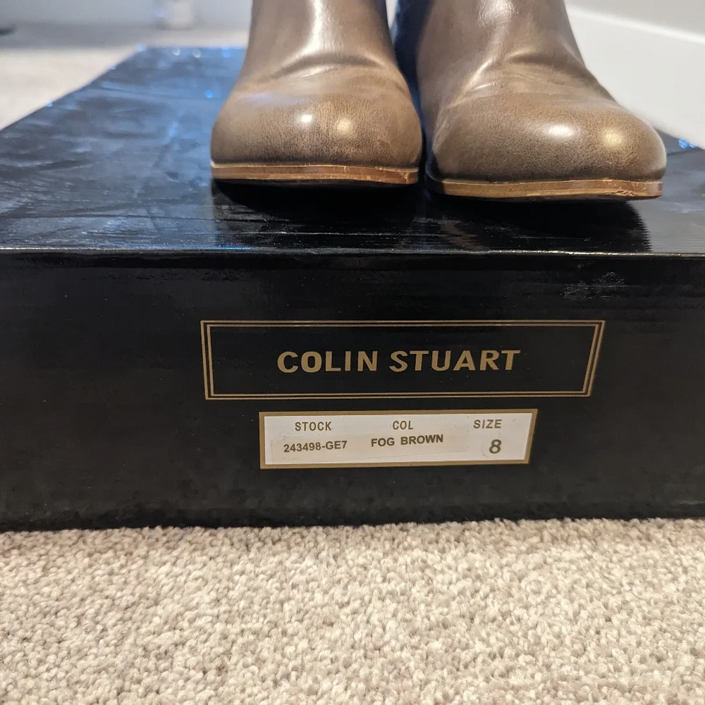 Greige Riding Boots - Picture 4 of 5